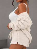White | Plush 3-Piece Lounge Set, side view