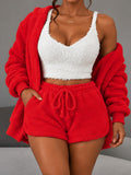 Big red | Plush 3-Piece Lounge Set, front view